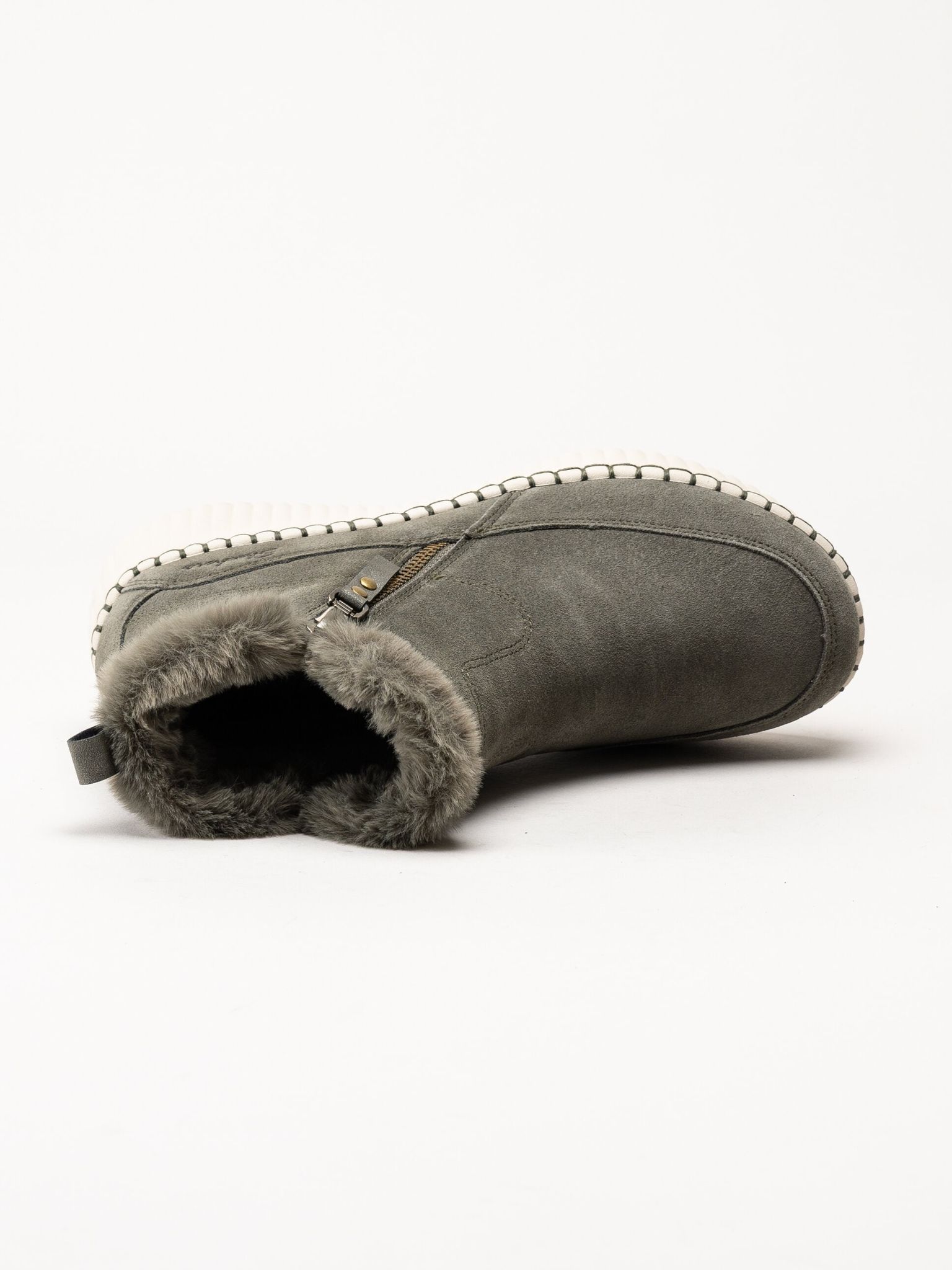 Skechers - Wilshire Blvd - Fresh Zip - Olivgröna fodrade boots