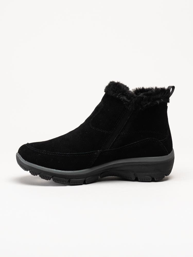 Skechers - Relaxed Fit- Easy Going - Svarta fodrade kängor i mocka