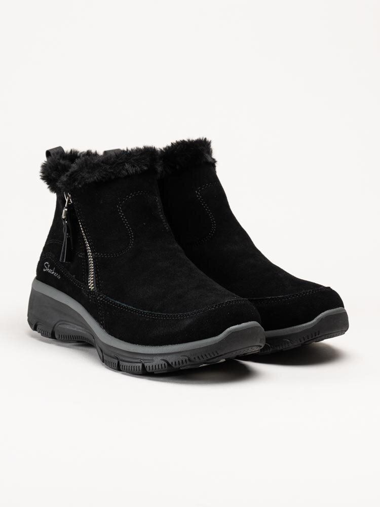 Skechers - Relaxed Fit- Easy Going - Svarta fodrade kängor i mocka