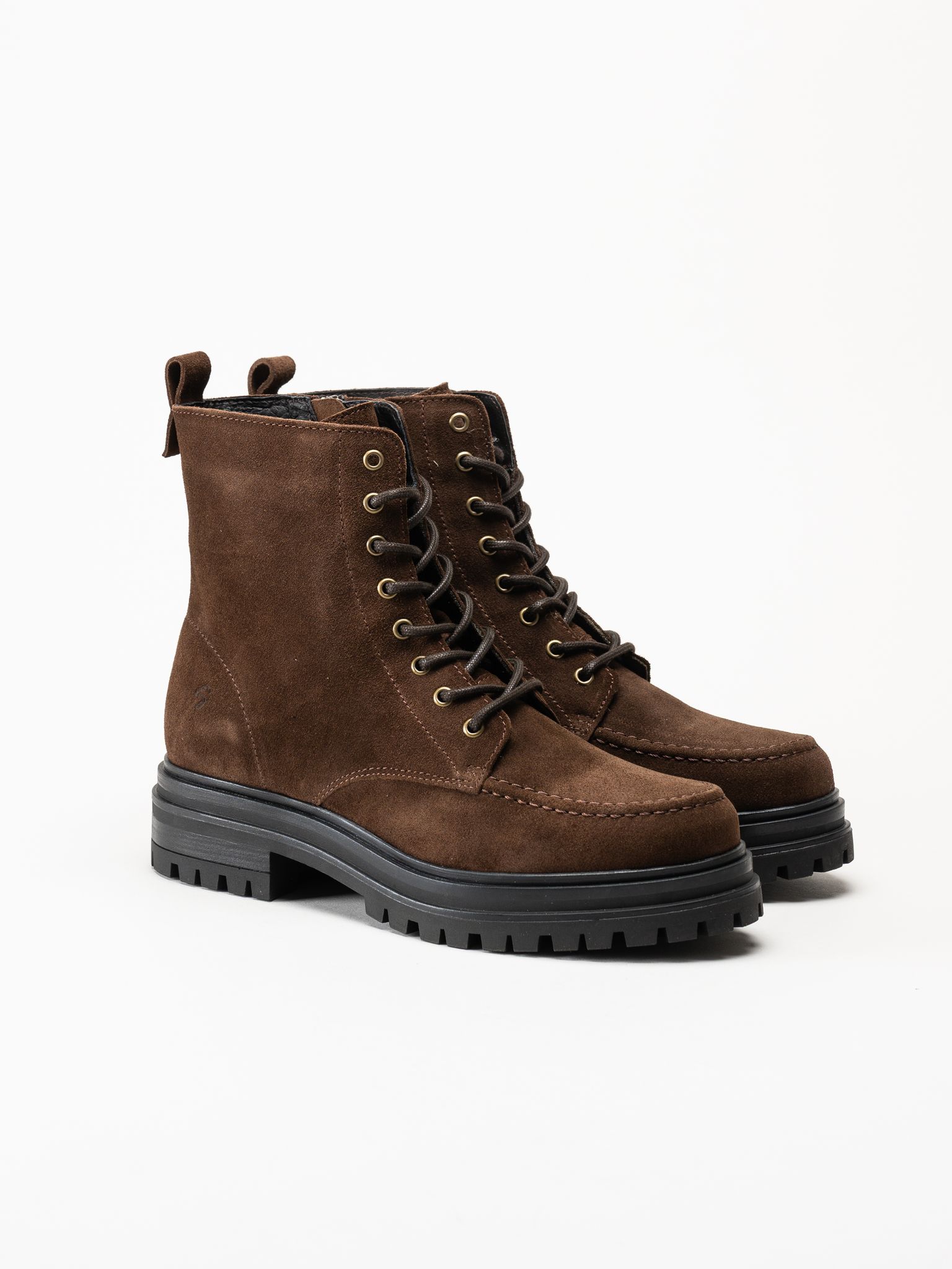 Shoedesign Copenhagen - Aspen Lace S - Mörkbruna snökänga i mocka