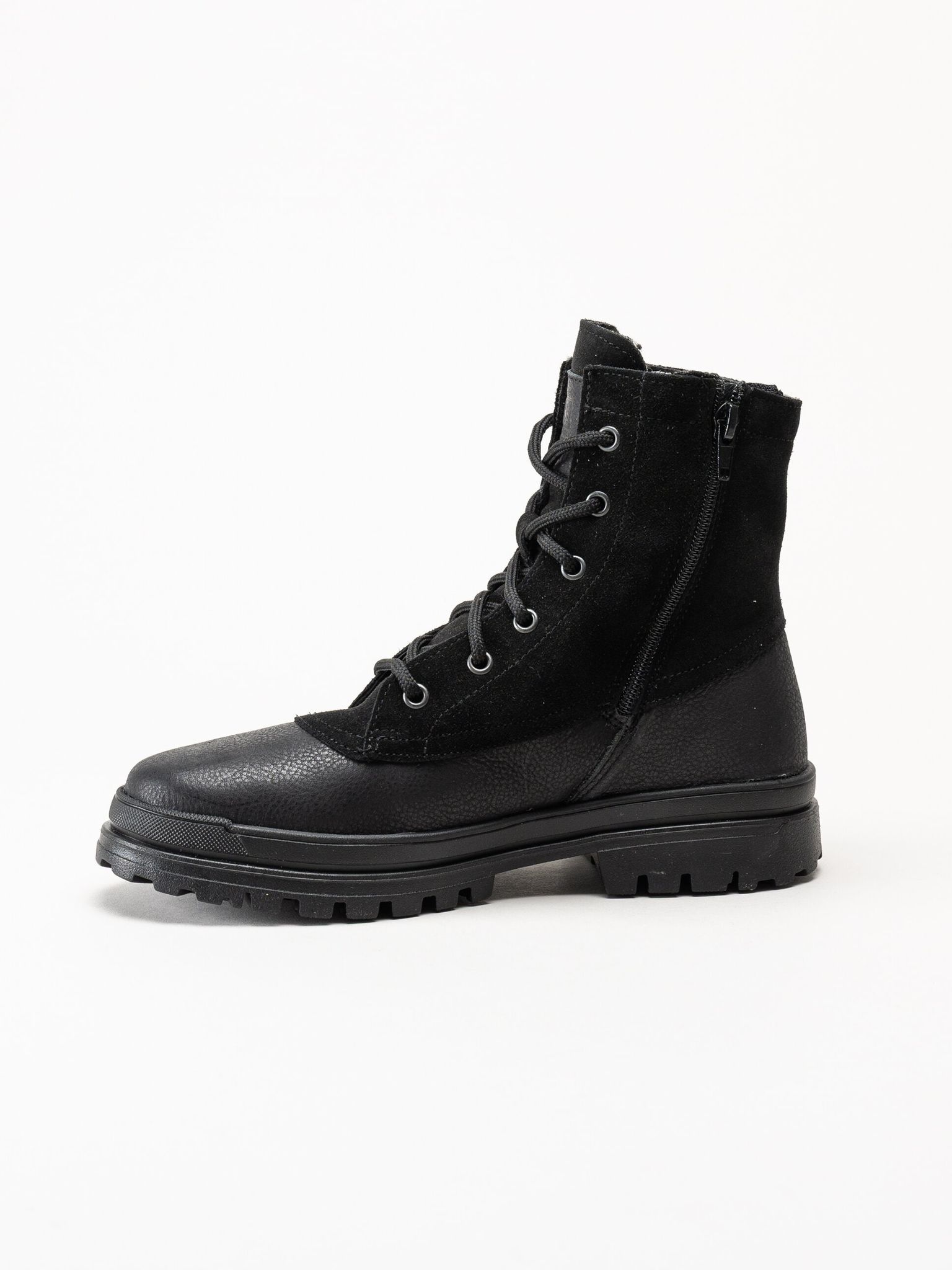 Axelda - Aosta WP - Svarta broddkängor i mocka