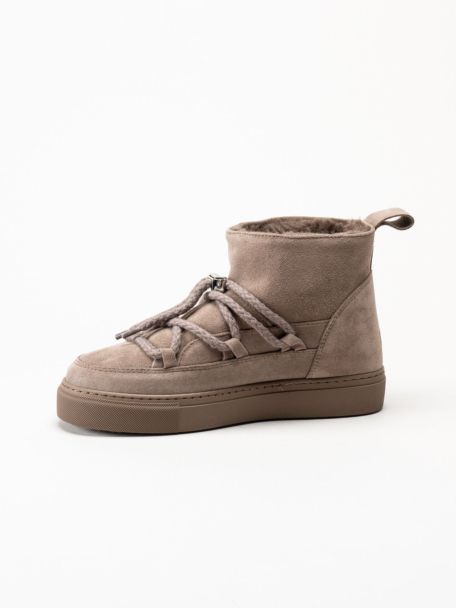 Inuikii - Classic Low - Grå fodrade boots i mocka