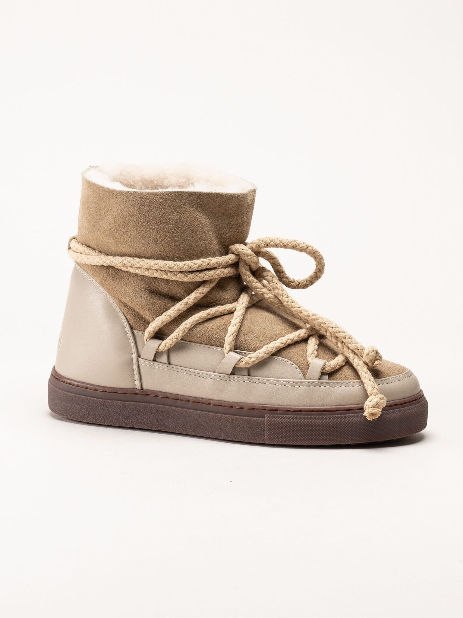 Inuikii - Classic - Beige vinterboots med fårskinnsfoder