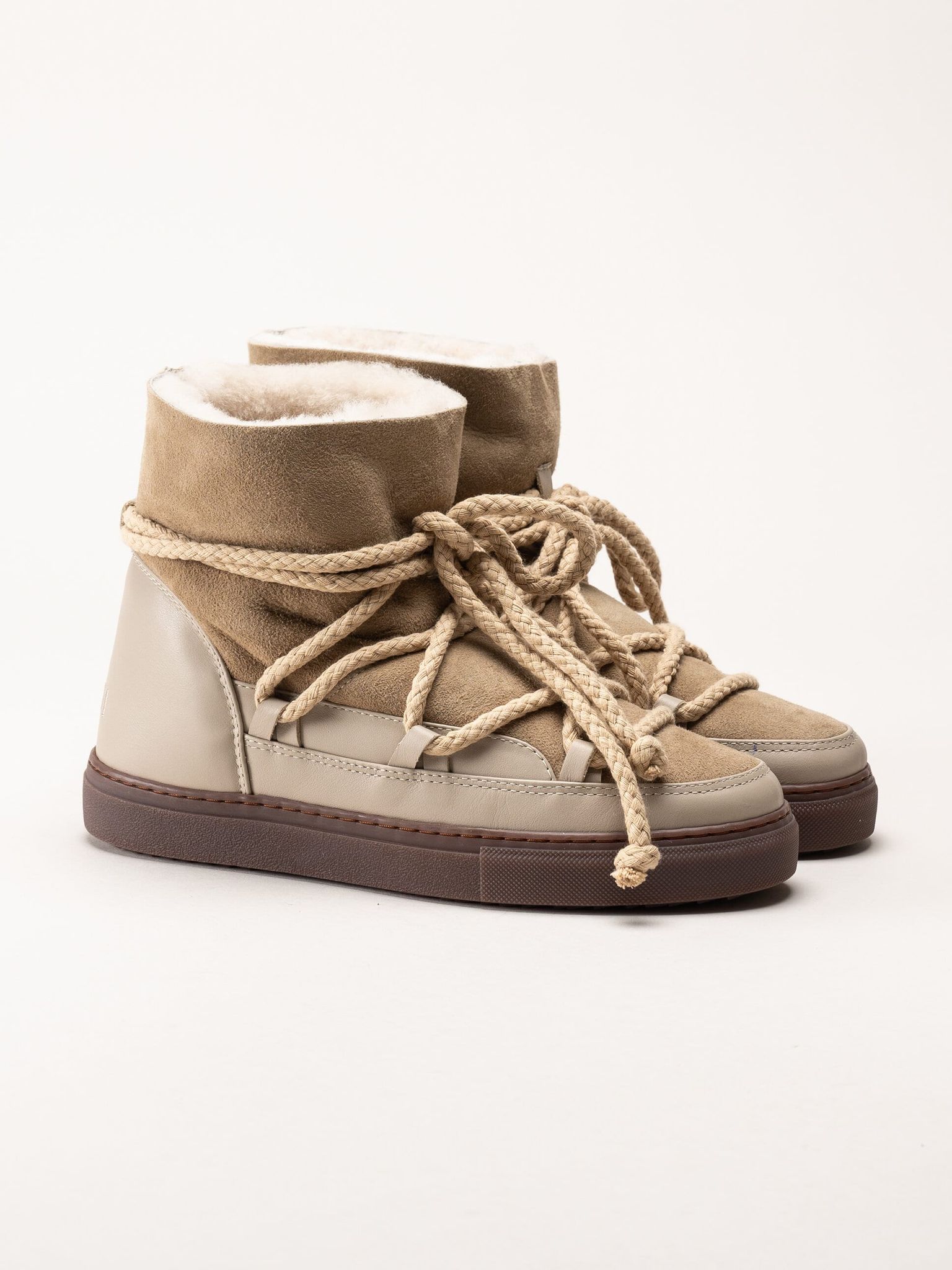 Inuikii - Classic - Beige vinterboots med fårskinnsfoder