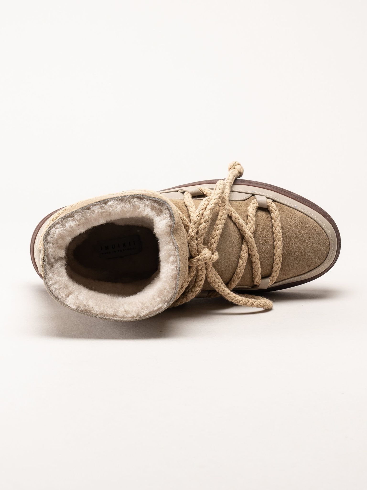 Inuikii - Classic - Beige vinterboots med fårskinnsfoder