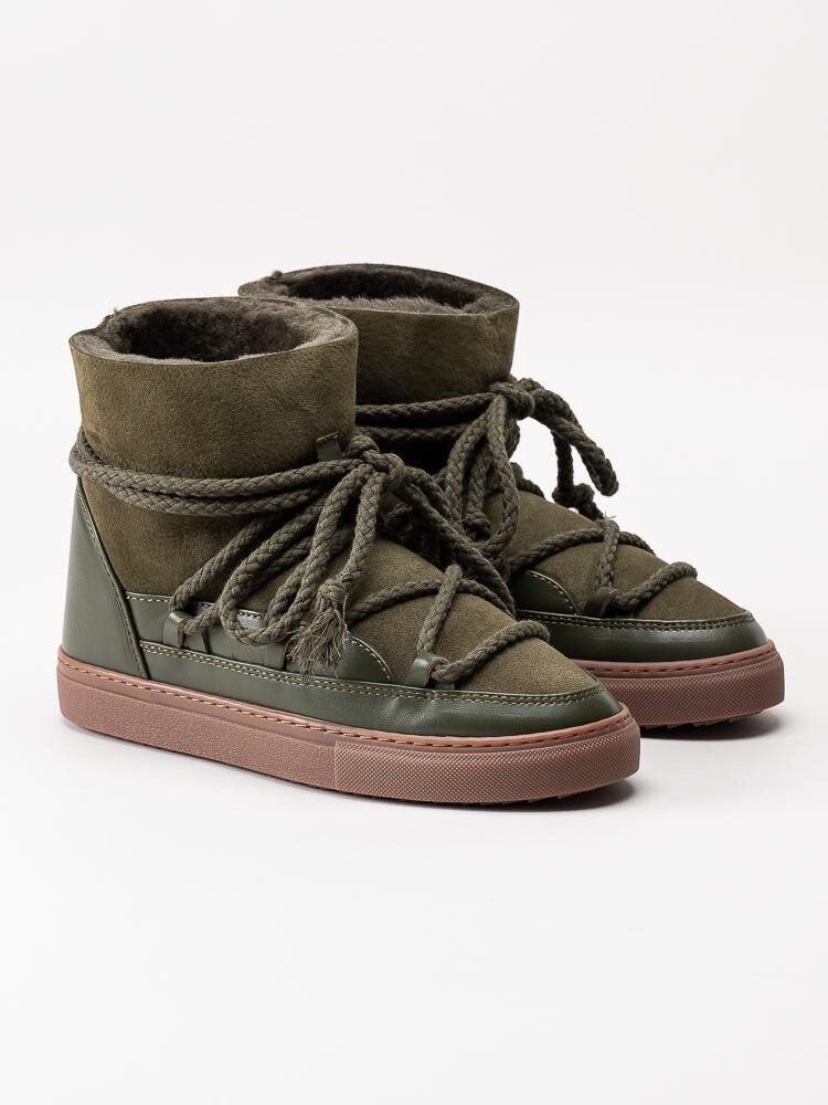 Inuikii - Classic - Gröna vinterboots med fårskinnsfoder