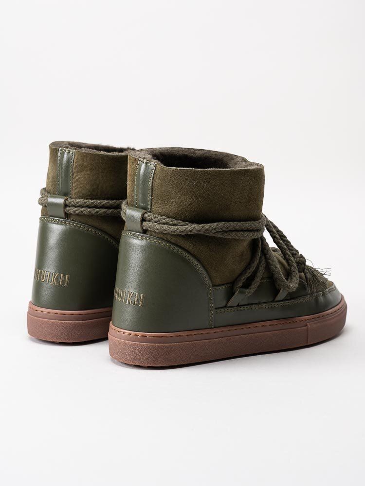 Inuikii - Classic - Gröna vinterboots med fårskinnsfoder