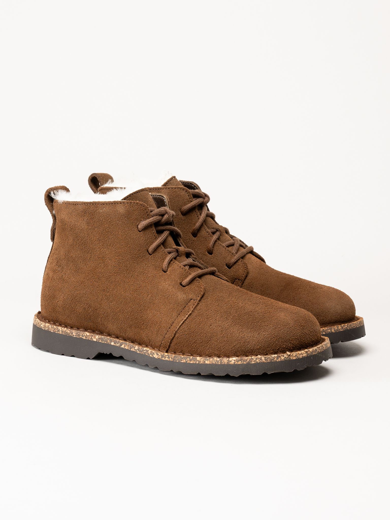 Birkenstock - Uppsala Mid Shearling - Bruna fodrade kängor