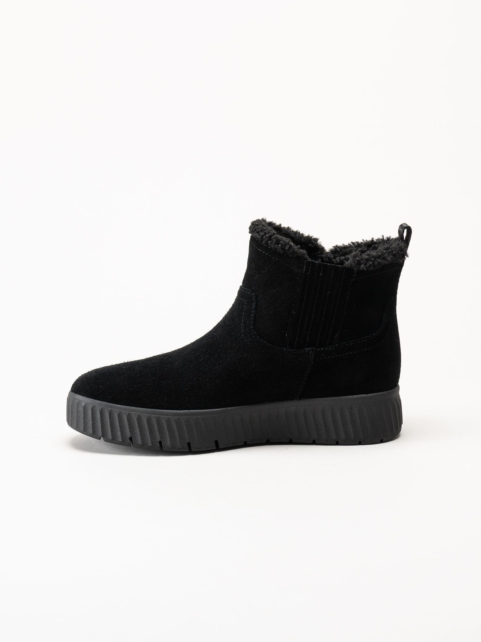 Tamaris - Wide fit - Svarta fodrade boots