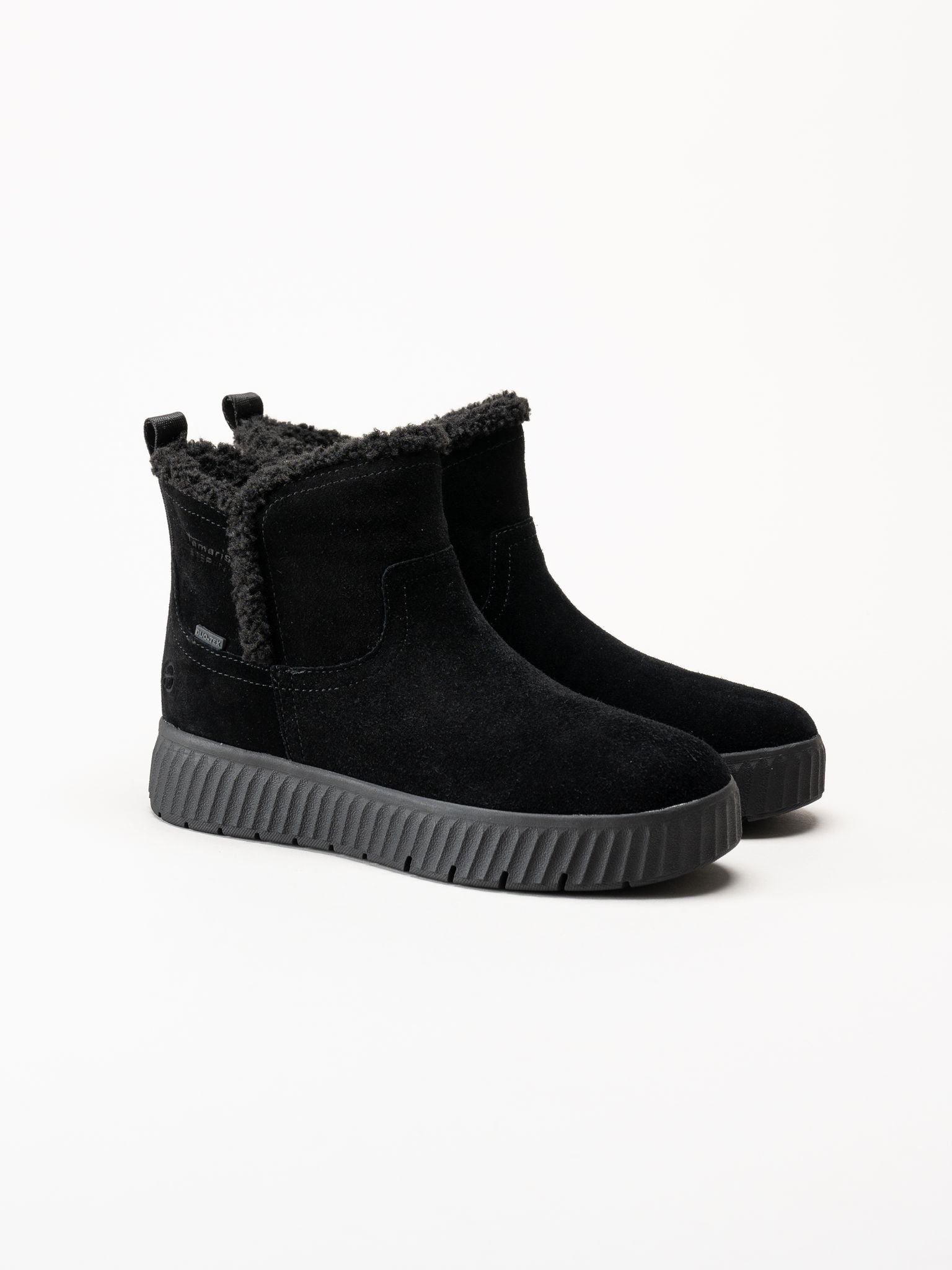 Tamaris - Wide fit - Svarta fodrade boots