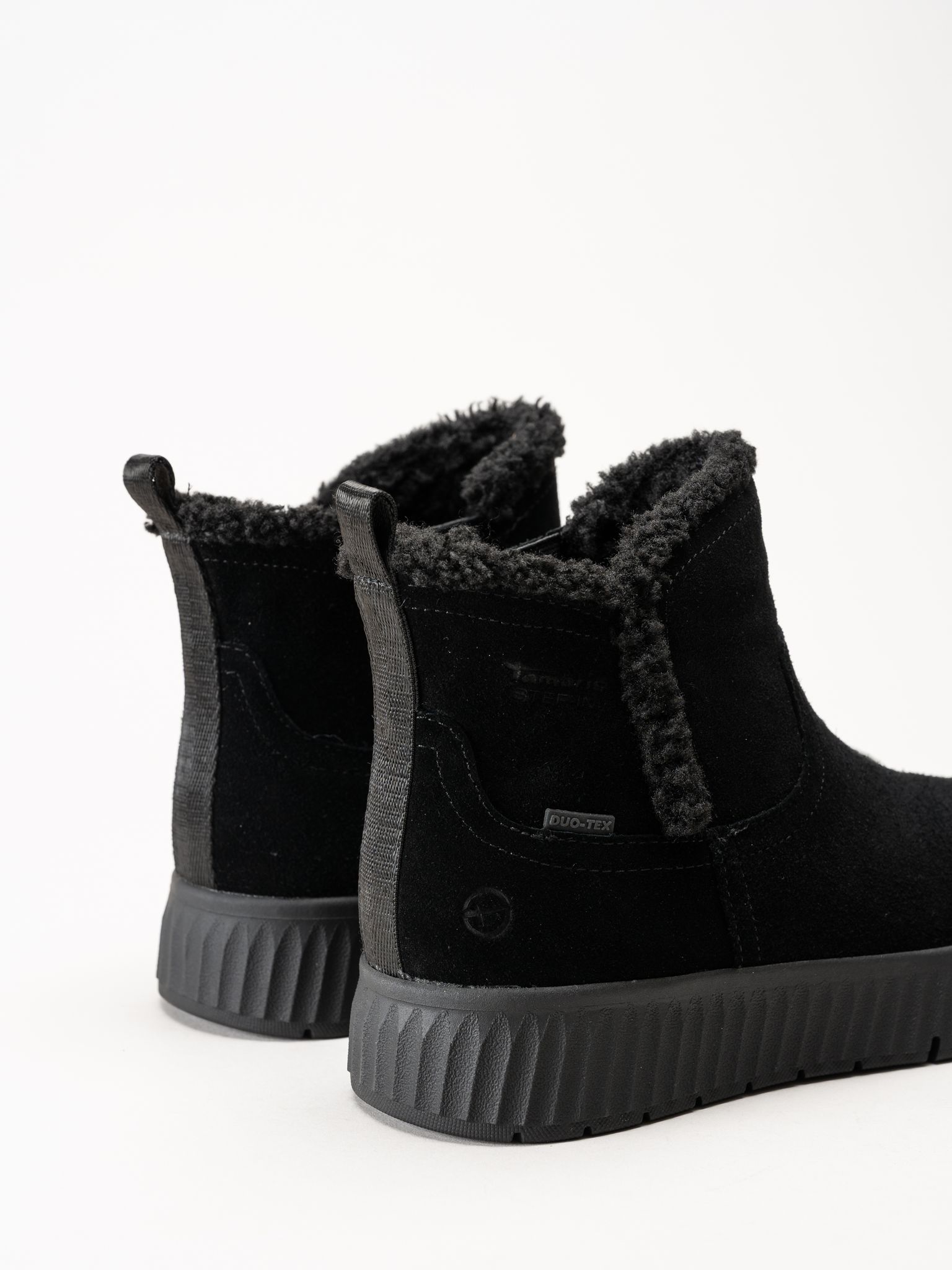 Tamaris - Wide fit - Svarta fodrade boots