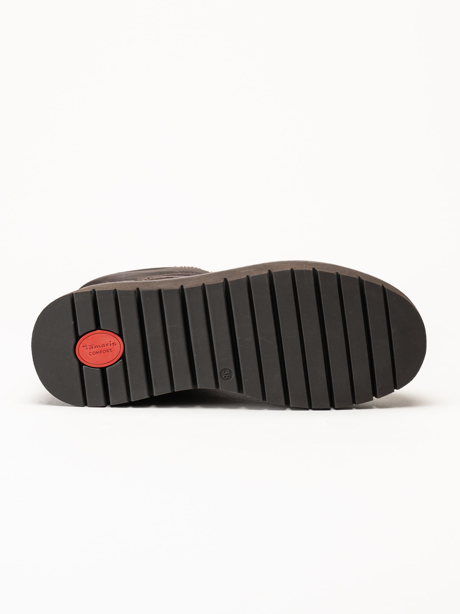 Tamaris - Wide fit - Mörkbruna fodrade boots