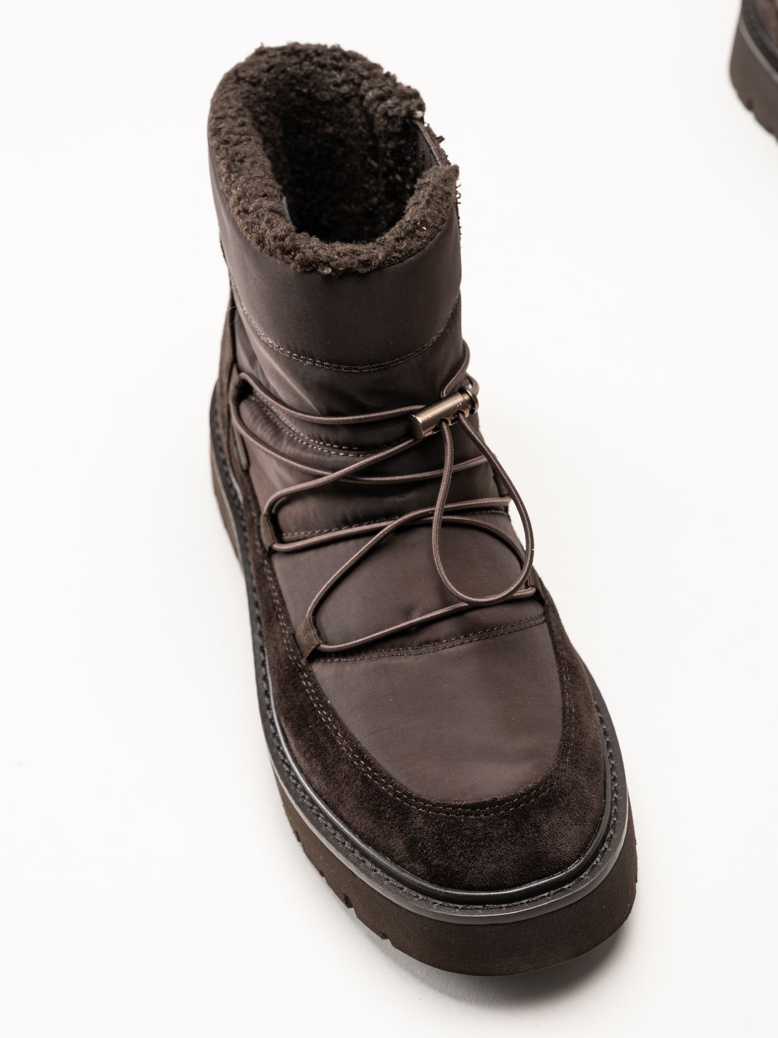 Tamaris - Wide fit - Mörkbruna fodrade boots