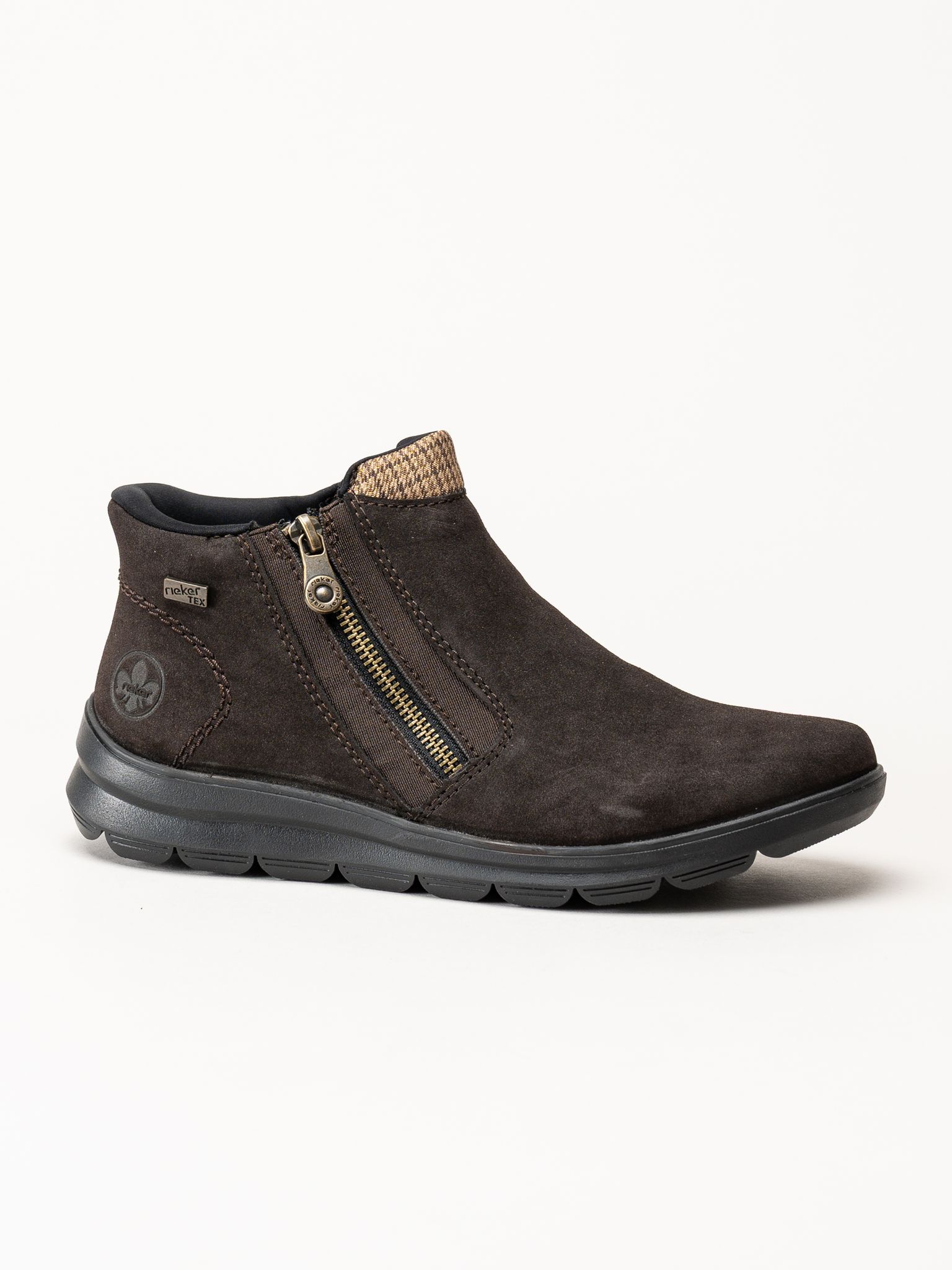 Rieker - Mörkbruna fodrade boots