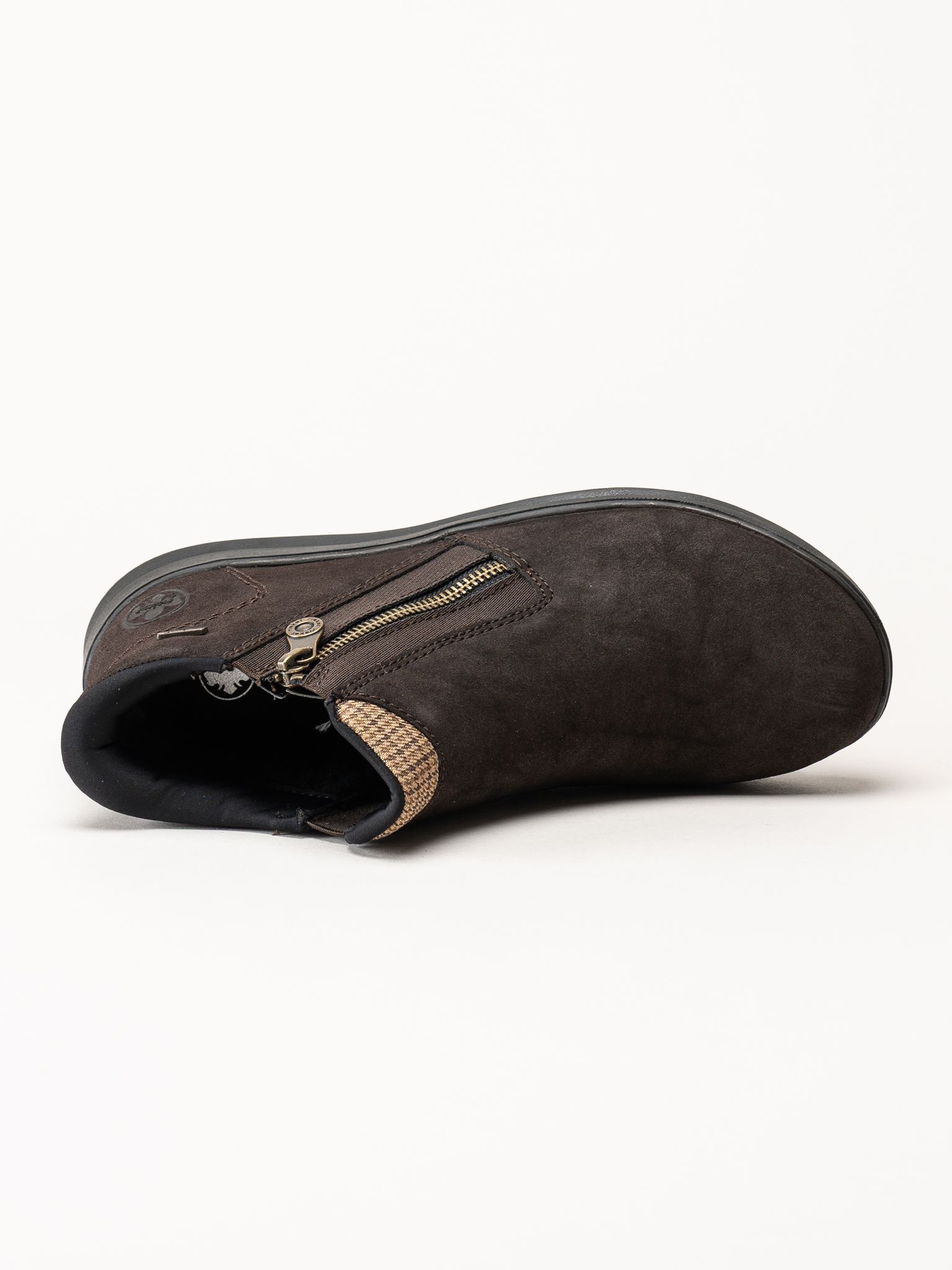 Rieker - Mörkbruna fodrade boots