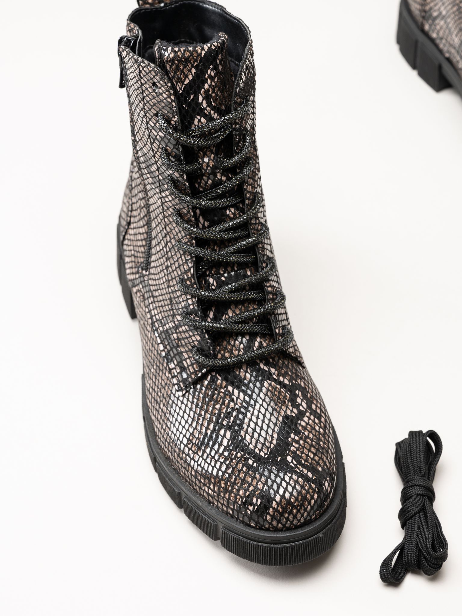 Remonte - Ormskinnsmönstrade fodrade boots