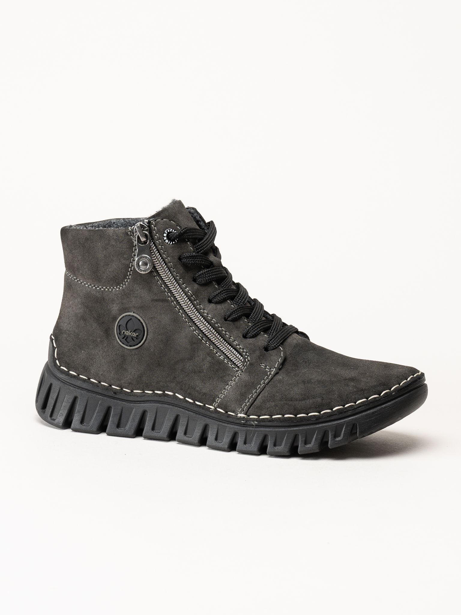 Rieker - Grå fodrade sneakers