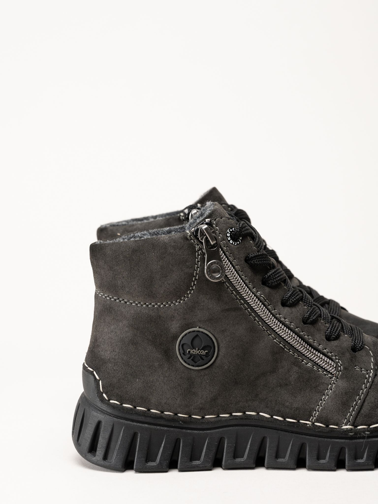 Rieker - Grå fodrade sneakers