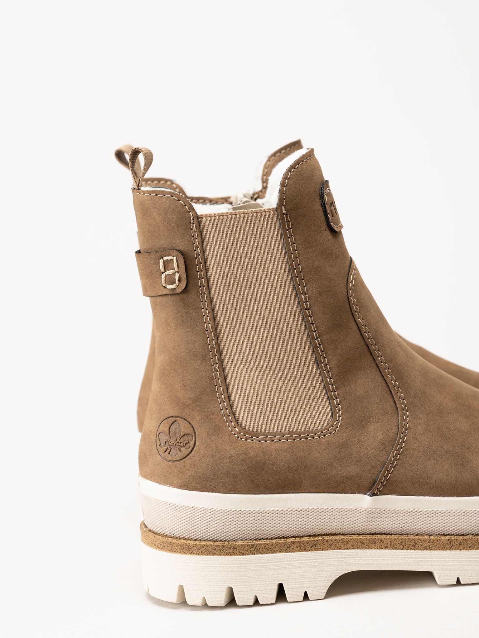 Rieker - Beige fodrade boots