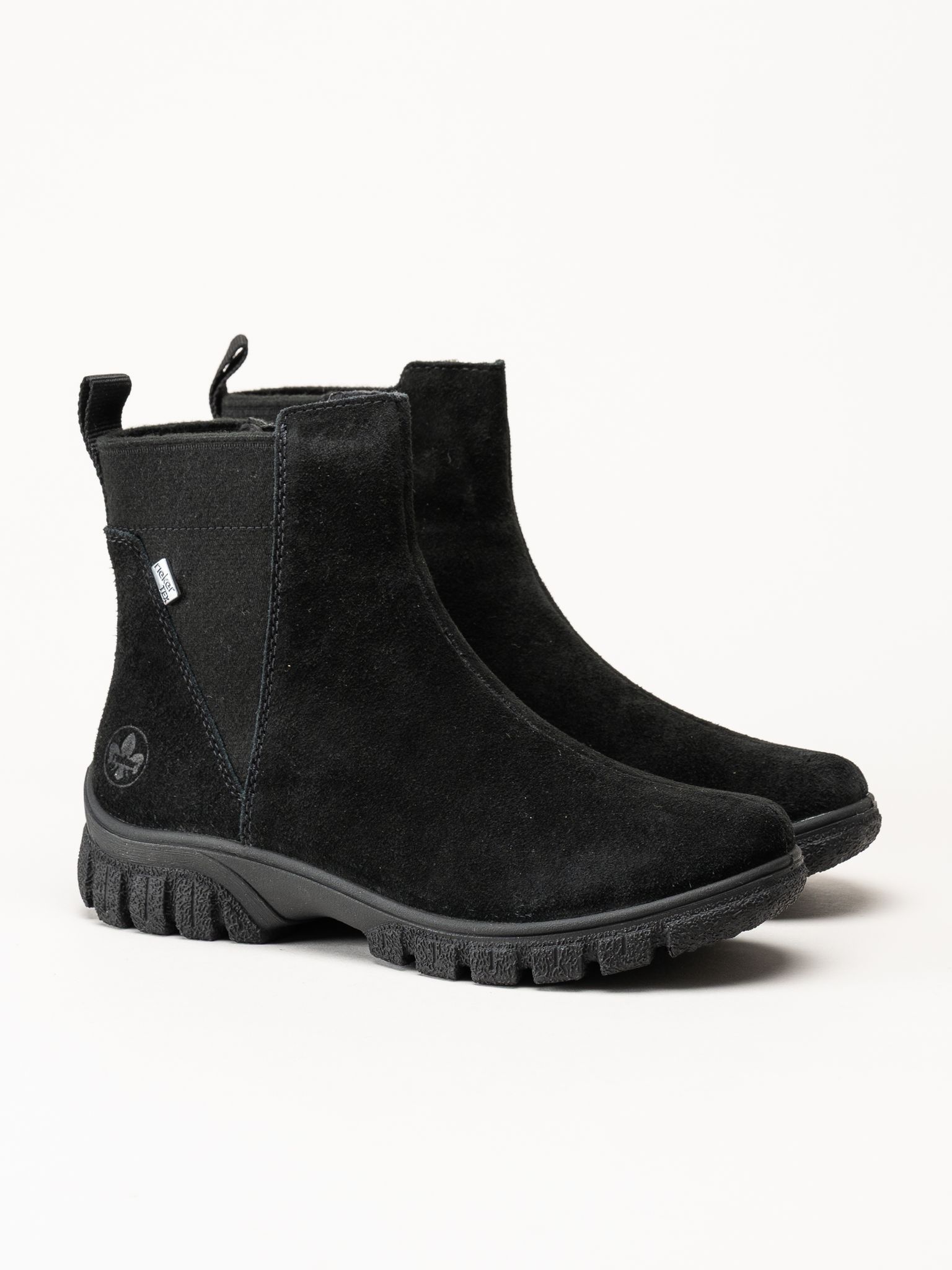 Rieker - Svarta fodrade boots