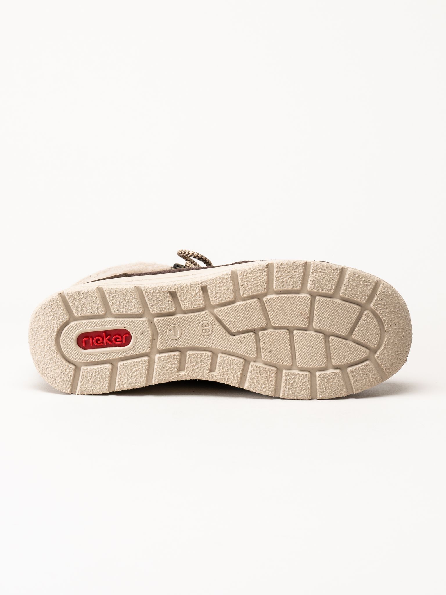 Rieker - Mörkbruna fodrade sneakers
