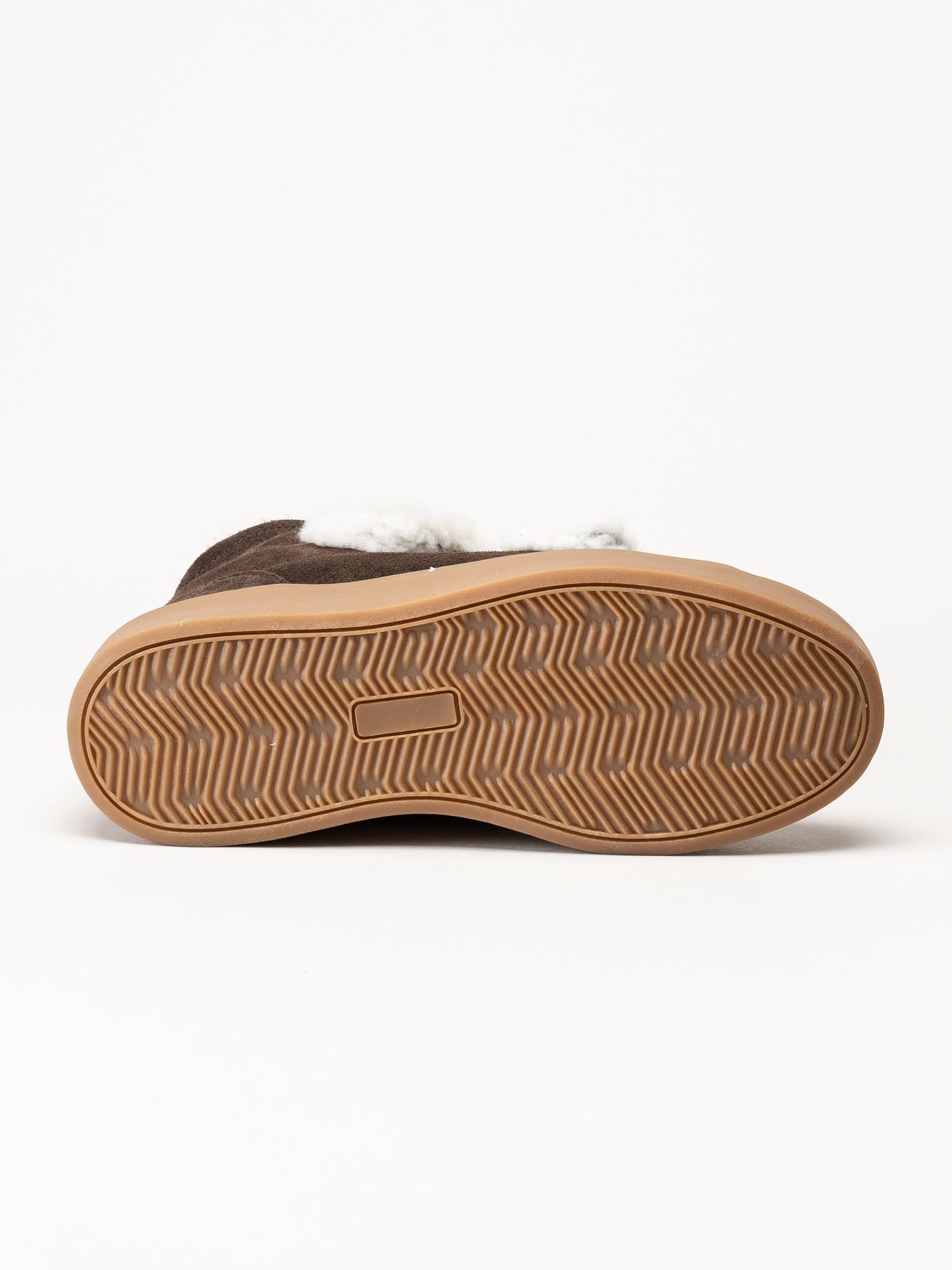Duffy - Leuca Quattro - Mörkbruna höga sneakers