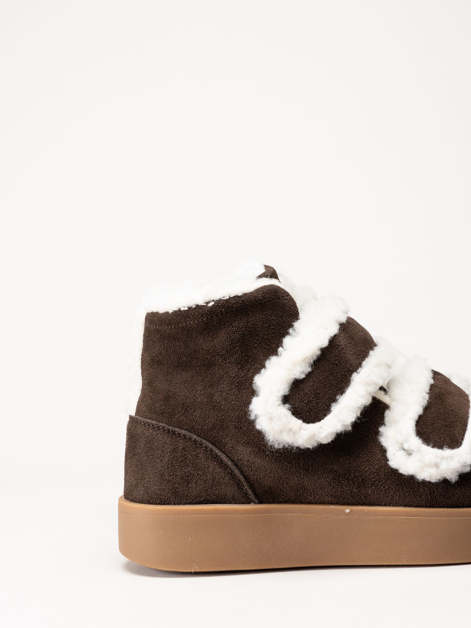 Duffy - Leuca Quattro - Mörkbruna höga sneakers