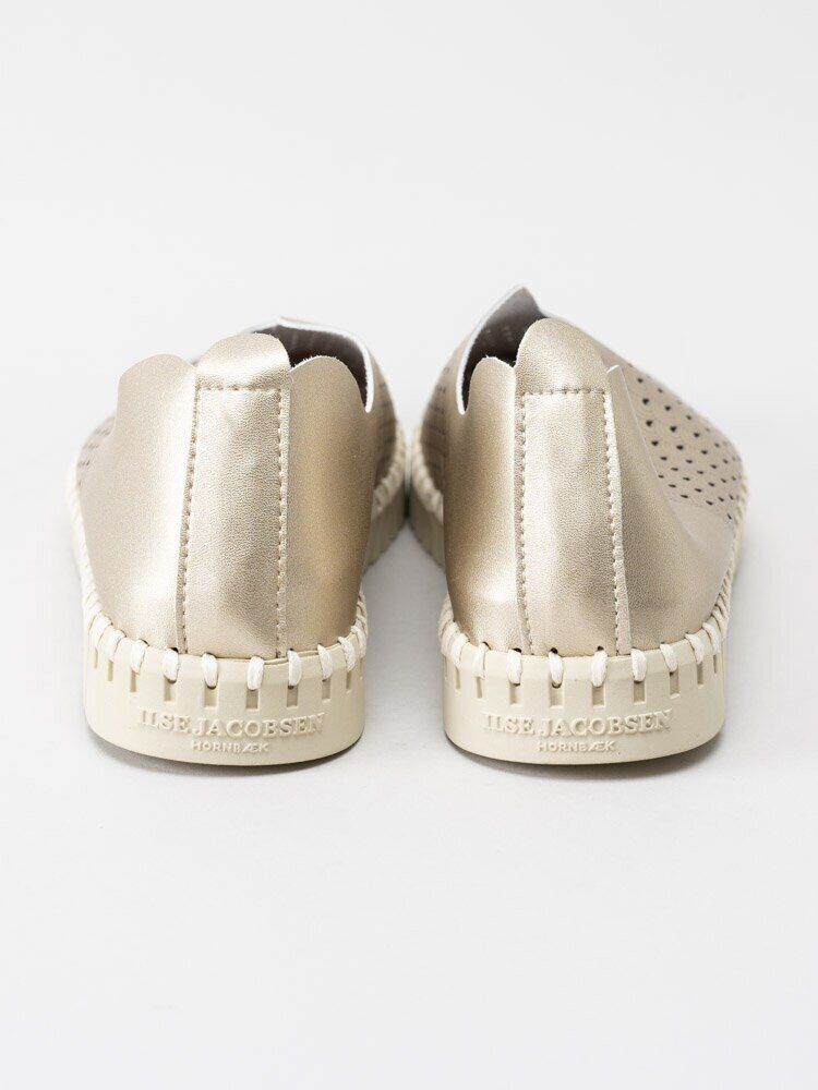 Ilse Jacobsen - Tulip3576 - Guldfärgade slip on skor