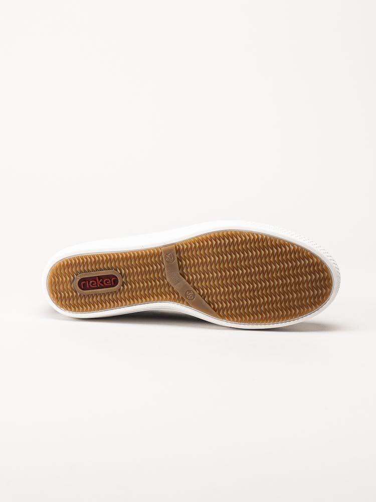 Rieker - Svarta slip on skor i skinn