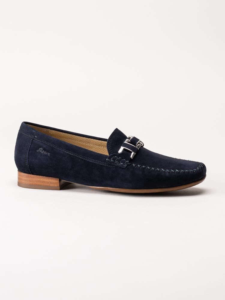 Sioux - Cambria - Mörkblå loafers i mocka