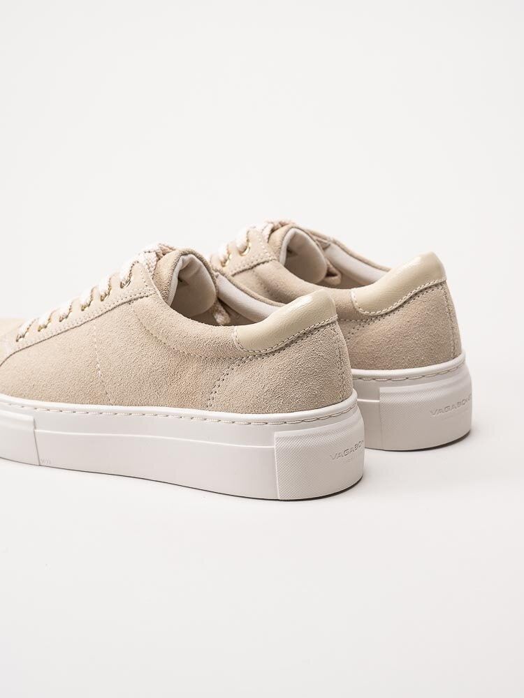Vagabond - Zoe Platform - Beige platåsneakers i mocka