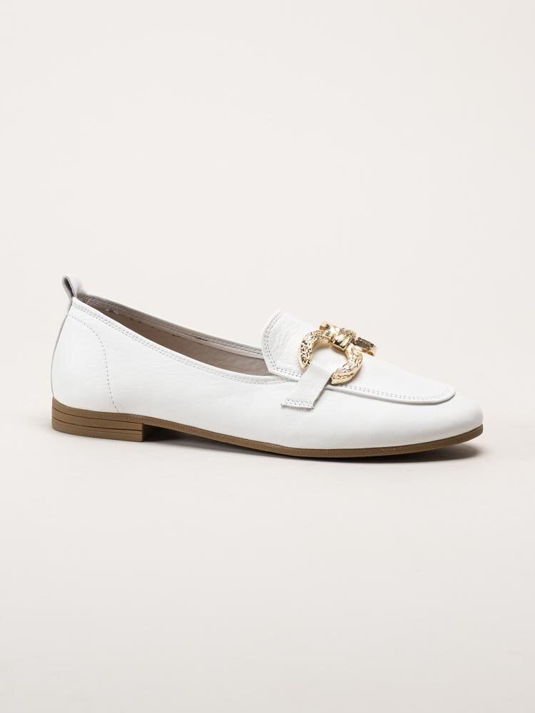 Tamaris - Vita loafers i skinn