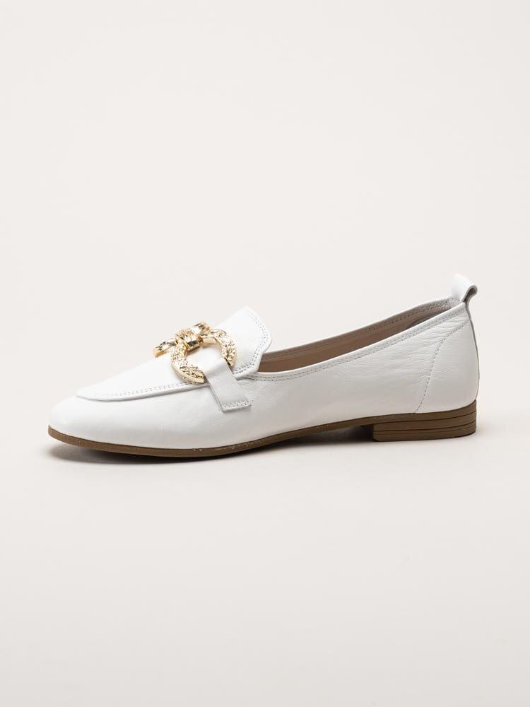 Tamaris - Vita loafers i skinn