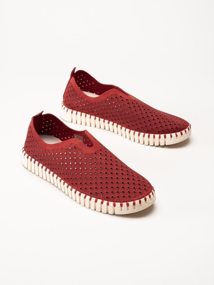 Ilse Jacobsen - Tulip3275 - Röda slip on skor