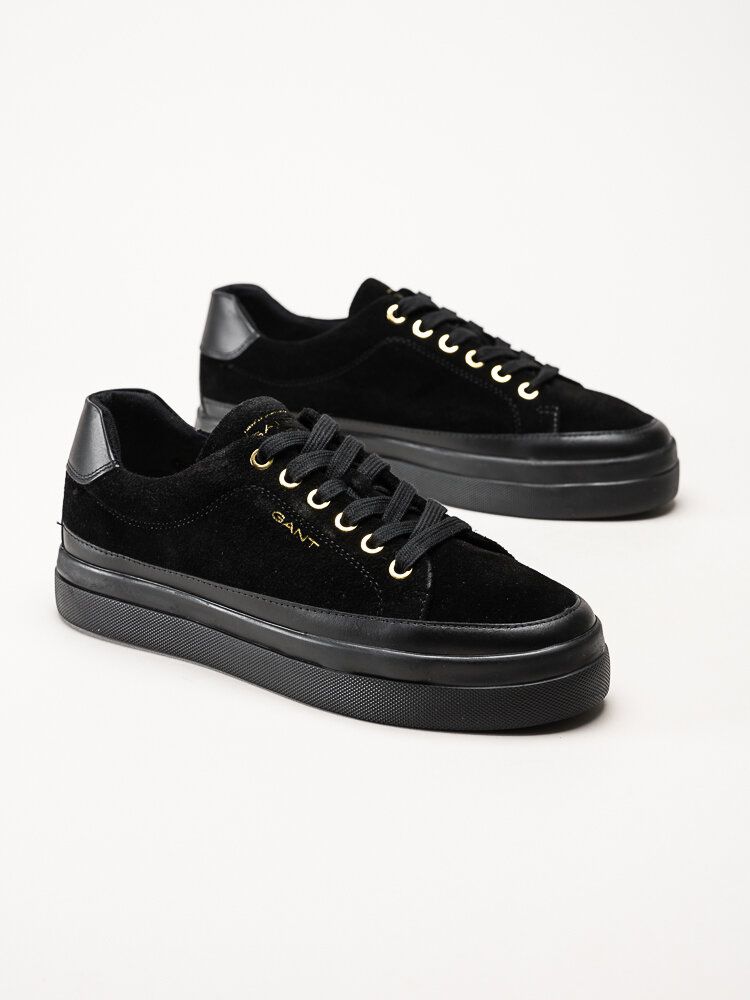 Gant Footwear - Avona Sneaker - Svarta sneakers i mocka