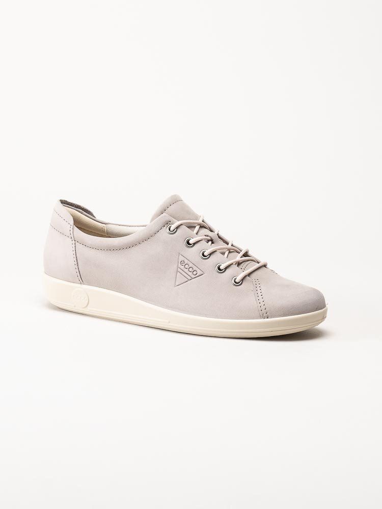 Ecco - Soft 2.0 Tie - Grå snörskor i nubuck