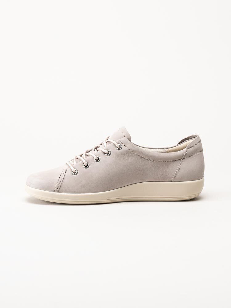 Ecco - Soft 2.0 Tie - Grå snörskor i nubuck
