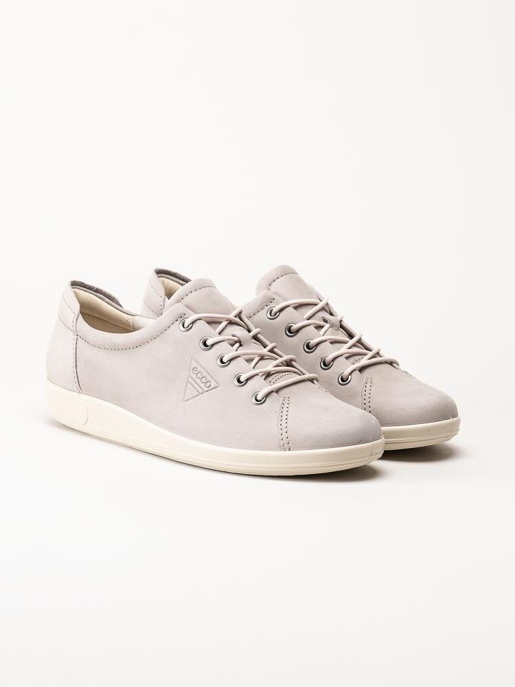 Ecco - Soft 2.0 Tie - Grå snörskor i nubuck