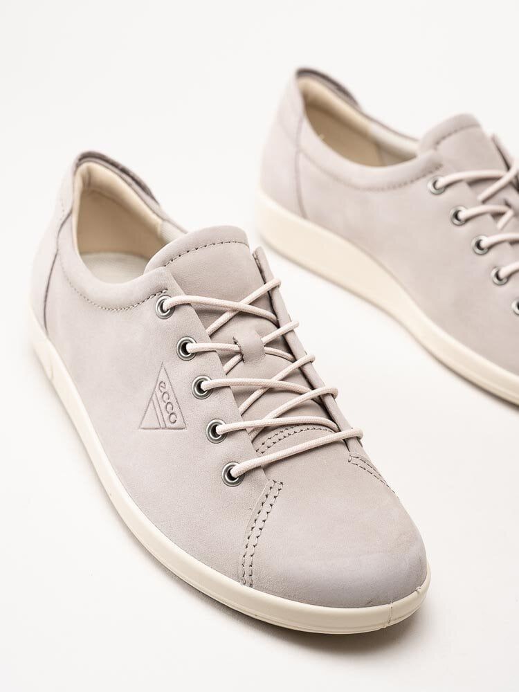 Ecco - Soft 2.0 Tie - Grå snörskor i nubuck