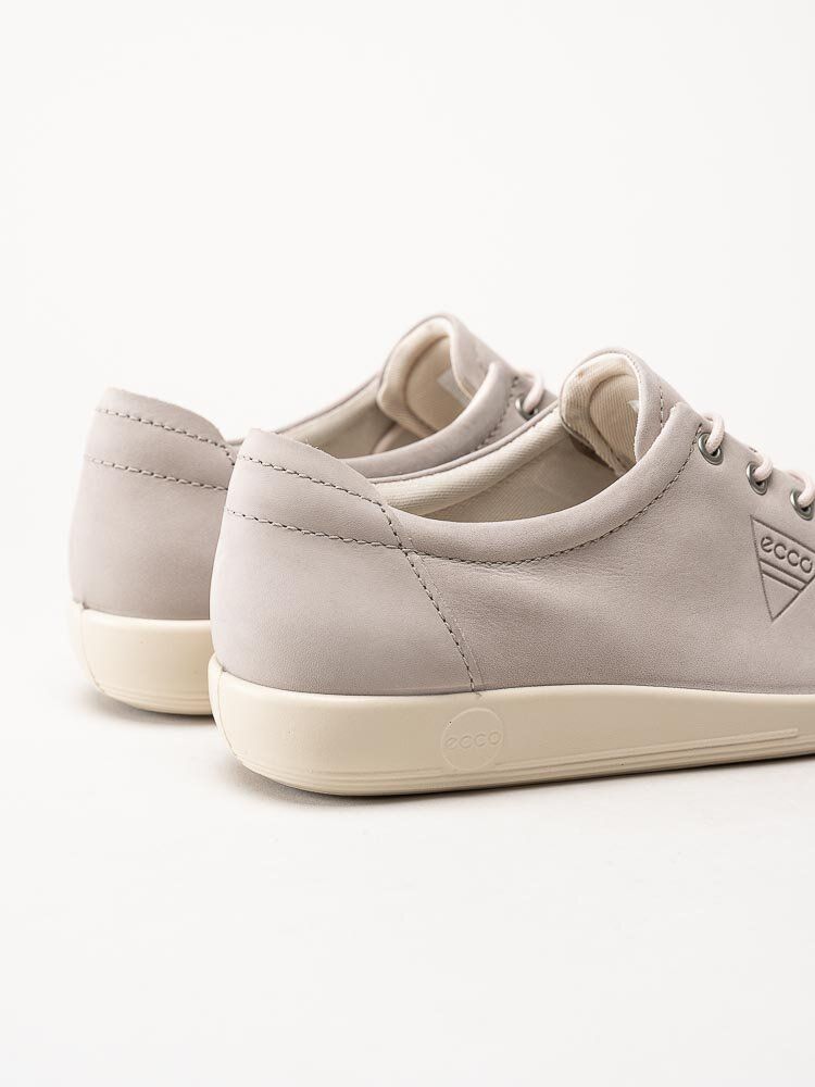 Ecco - Soft 2.0 Tie - Grå snörskor i nubuck