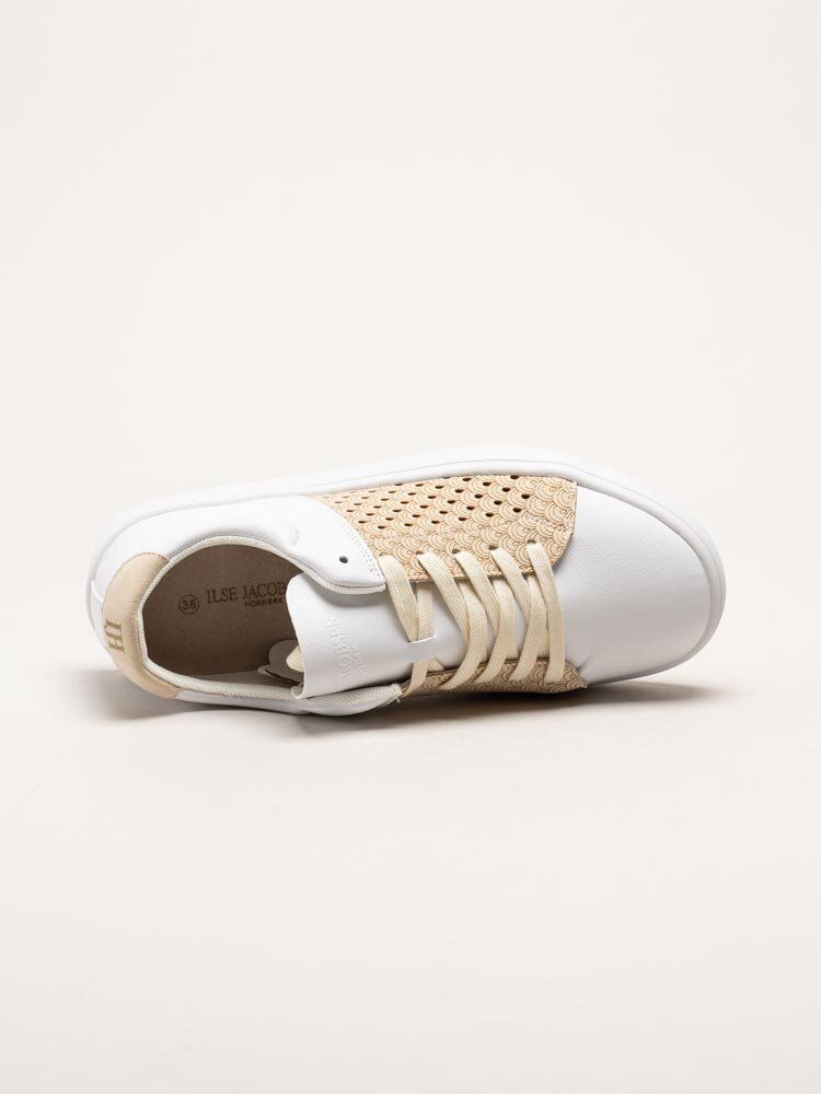 Ilse Jacobsen - All Day City Sneaker - Vita och beige sneakers