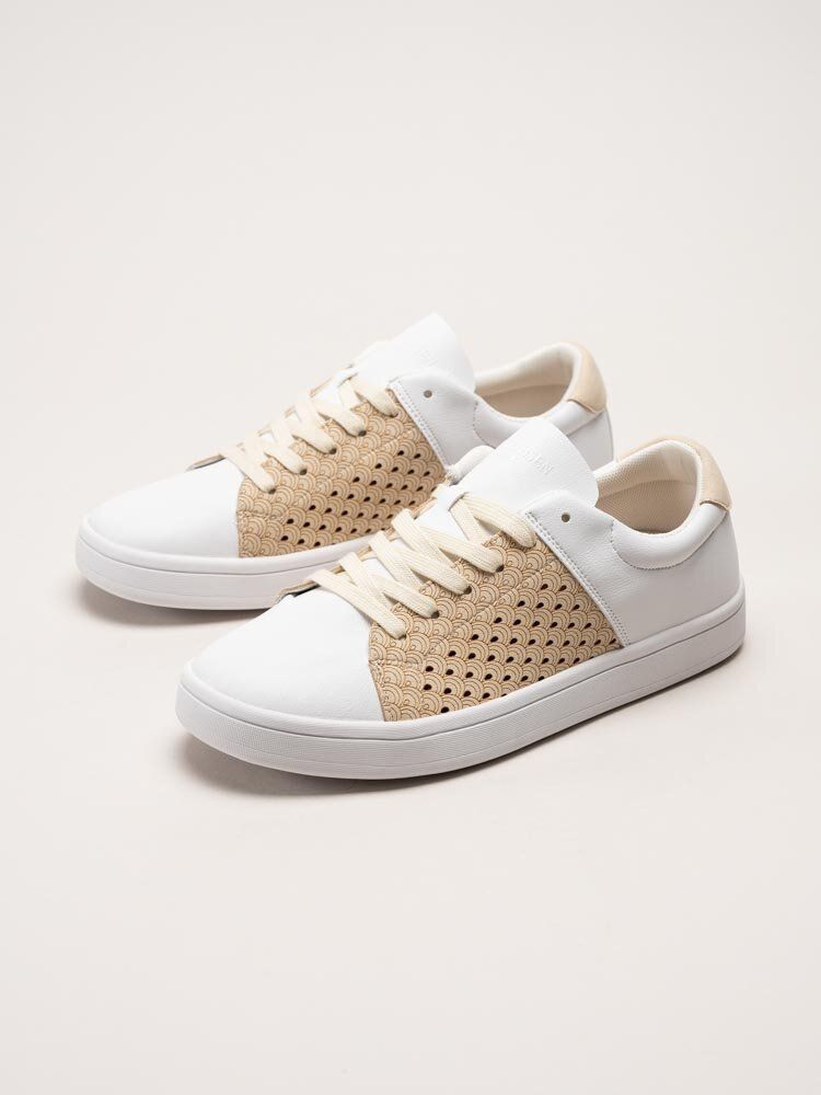 Ilse Jacobsen - All Day City Sneaker - Vita och beige sneakers
