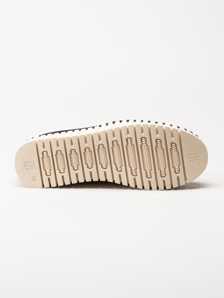 Ilse Jacobsen - Tulip3373 - Svarta slip on skor med perforering