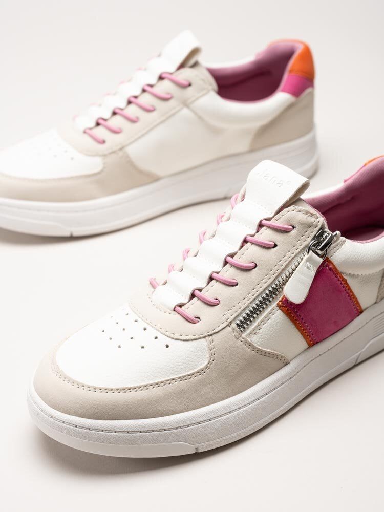 Jana - Vita multifärgade sneakers