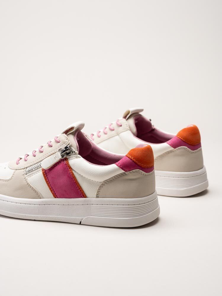 Jana - Vita multifärgade sneakers