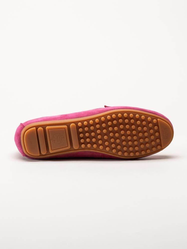 Novita - Parma - Rosa loafers med guldfärgat spänne