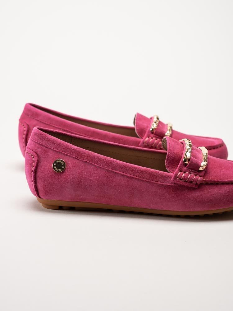 Novita - Parma - Rosa loafers med guldfärgat spänne