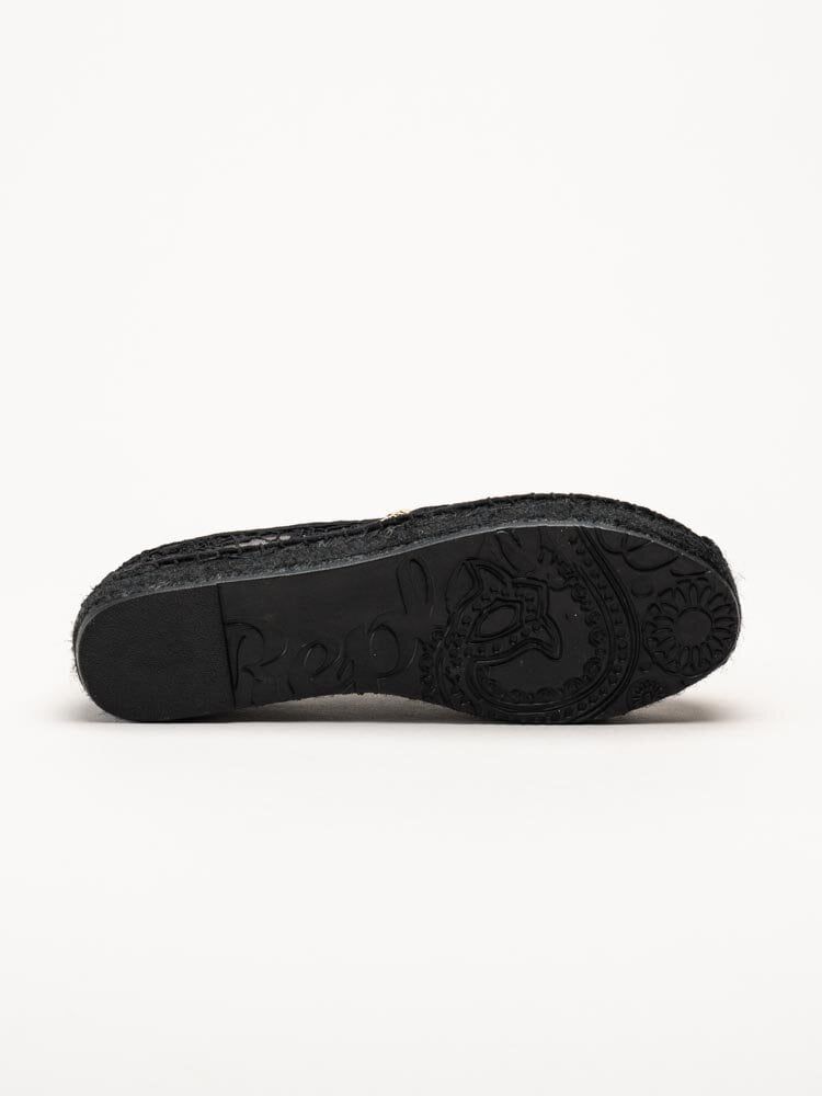 Replay - Nash Macrame - Svarta espadrillos