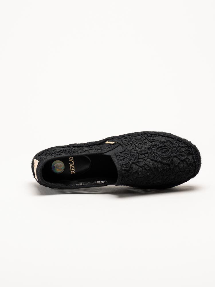 Replay - Nash Macrame - Svarta espadrillos