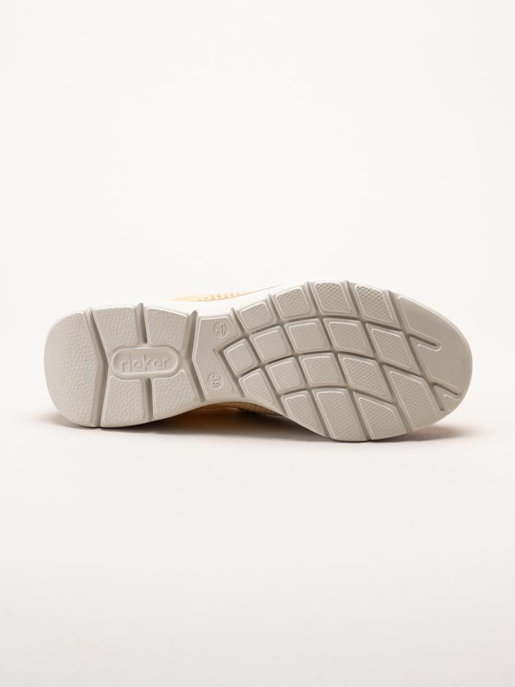 Rieker - Flerfärgade gula slip on skor i textil